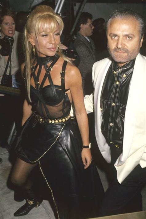 90's versace|donatella Versace pictures when young.